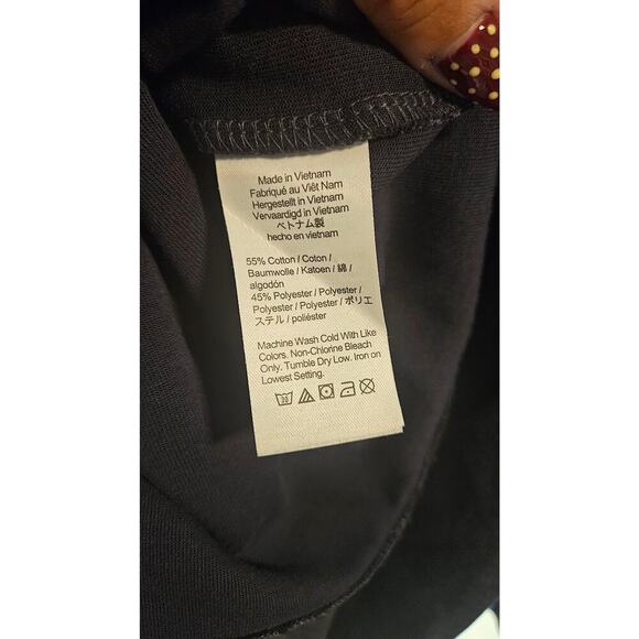 J. Crew men's Authentic Fleece Double Knit Performance Hoodie in navy blue XL - Picture 6 of 6